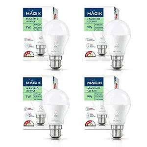 Magik Lighting - MAXIMO 9W Bulb (Cool White, Pack of 4) B22