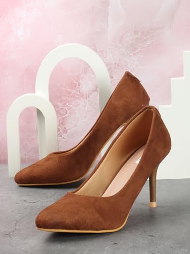 Image of ELLE Women Pointed Toe Stiletto Heel Slip-On Pumps