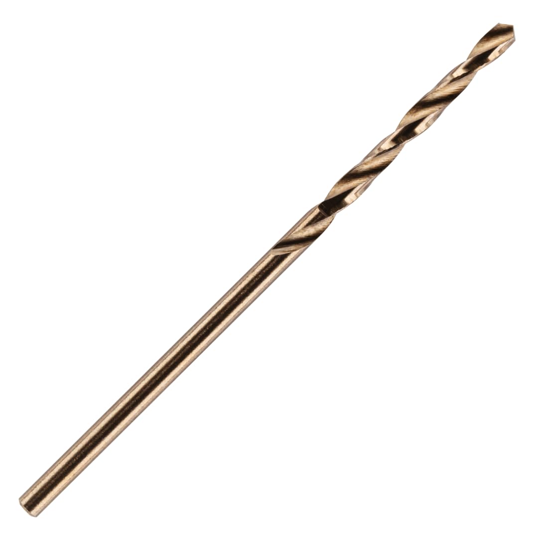 1.5mm HSS Gold Cobalt Jobber Drill Bit For Drilling Stainless Steel And Hard Steels/Metals. (1.5mm x 40mm Cobalt Jobber Drill)