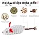 GOZINA 3 STK Katzenspielzeug Maus, Spielzeugmäuse für Katzen, Katzenminze Spielzeug für Katze,Kauspielzeug Mauspielzeug Kissen mit Matatabi Stick das Katzen Begeistert, Katzenspielzeug Natur Cat Toys
