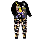 Boys Pyjamas Ronaldo No.7 Fans Cotton Homewear Pajama Set Long Sleeve Casual Football Nightwear Pjs Set (UK, Age, 8 Years, Regular, Black)