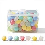 Hugmuu カラーボール 5.5cm 6cm ボールプール ミックスカラー おしゃれ (100個, ミックス)