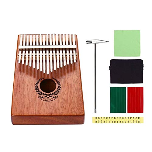 JUNCH Kalimba Kit de kalimba 17 touches en bois transparent coloré Instrument de musique Mbira Cadeau pour enfants (Kimi… - Les Beatles, Paul McCartney, John Lennon, RIngo Starr, George Harrison JUNCH Kalimba Kit de kalimba 17 touches en bois transparent coloré Instrument de musique Mbira Cadeau pour enfants (Kimi… – Image 4