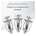 1~5PCS M5 M6 Jack Nut Petal Rivets Screw Nut Car License Iron Base Clamp Anchor Fixed Plate Bolt for Automobile Motor (Color : Silver 1pc, Size : M18)