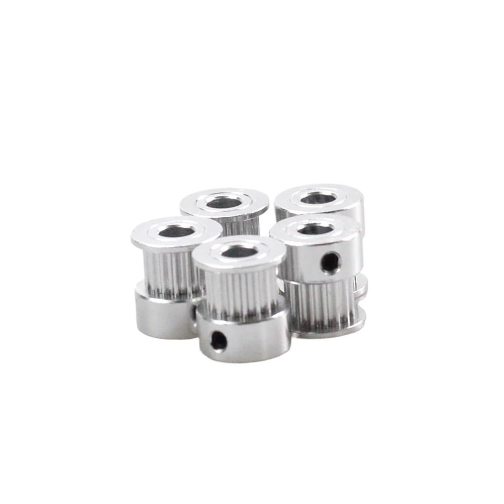 Anygkt For Belt Width 6Mm 5Pc Arc Gt 16 Teeth 2Gt Timing Pulley Bore 5Mm For Gt2 Open Synchronous Belt Width 6Mm/10Mm Small Backlash 16Teeth 16T(6Mm,)
