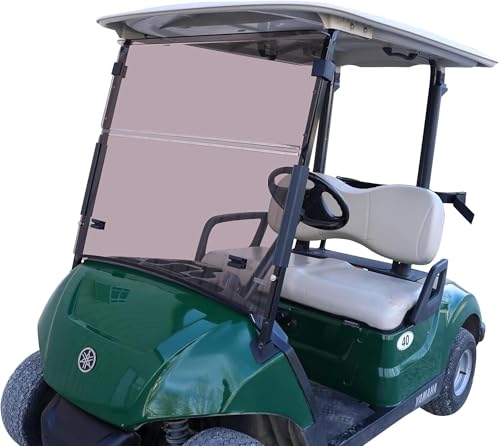 Huskey Parts Company Tinted Golf Cart Windshield Compatible with YMH Drive 2 2017-up | 3/16