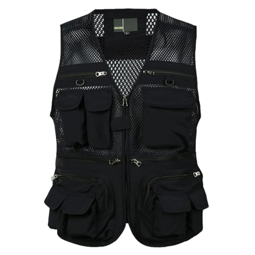 Gilet journaliste homme veste sans manches rangement outils MJ08