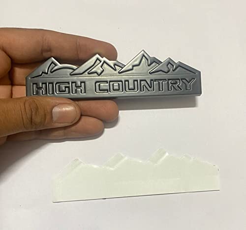 Image of Emblems for Car & Bike Metal Lo.go and Me.tal Lo.go, Auto Accessories for Car Emblem 3D Badge Auto Racing Sport Sticker Grand Tourer Decal. (HIGH Country Full Black Sticker)