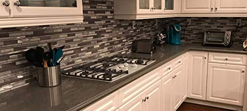 image for EZ FAUX DECOR Marble Self Adhesive Granite Gray Matte Soapstone Kitche