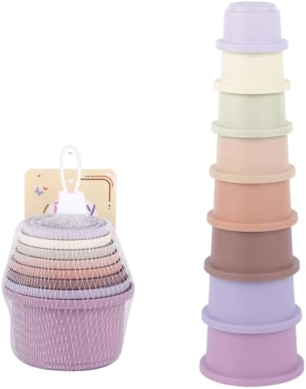 jkahh Stacking Cups Toy for Rabbits Multi-Colored Reusable, Small Animals Puzzle Toys for Hiding Accessories Pet