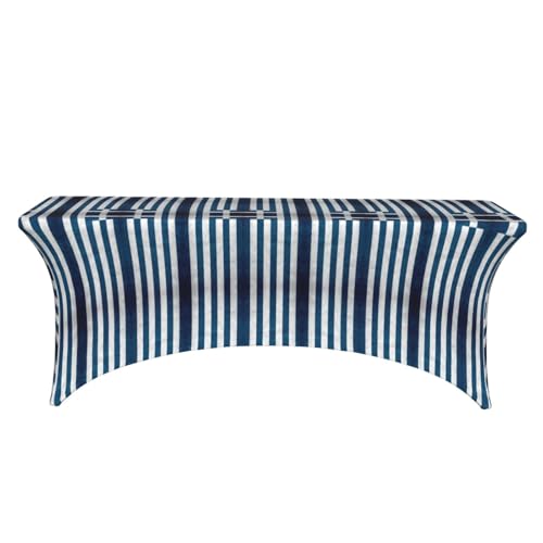 Nappe rectangulaire grecque en polyester lavable haute résistance pour traiteur