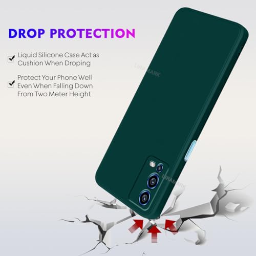 Image of LIRAMARK Silicone Soft Back Cover Case for Oppo A55 4G (Silicone Green)