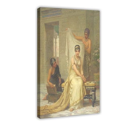 Impression sur toile Queen Esther Edwin Long - Décoration murale salon 30x45