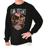 Las Vegas Nevada Casino Fireworks Long Sleeve Tshirt Men Women Black