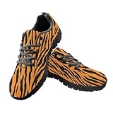 JUDENTIDOS Tiger Stripes Tennis Shoes for Women Sport Women's Fashion Sneaker Black Sole Walking Shoes