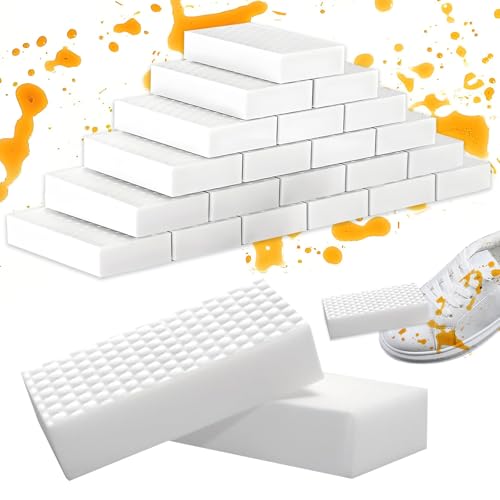 Esponja mágica para eliminar la suciedad, 20 unidades, esponja mágica para superficies de pared, esponja mágica, borrador de pared, color blanco, para cocina, baño, paredes, zapatos, ventanas, vasos
