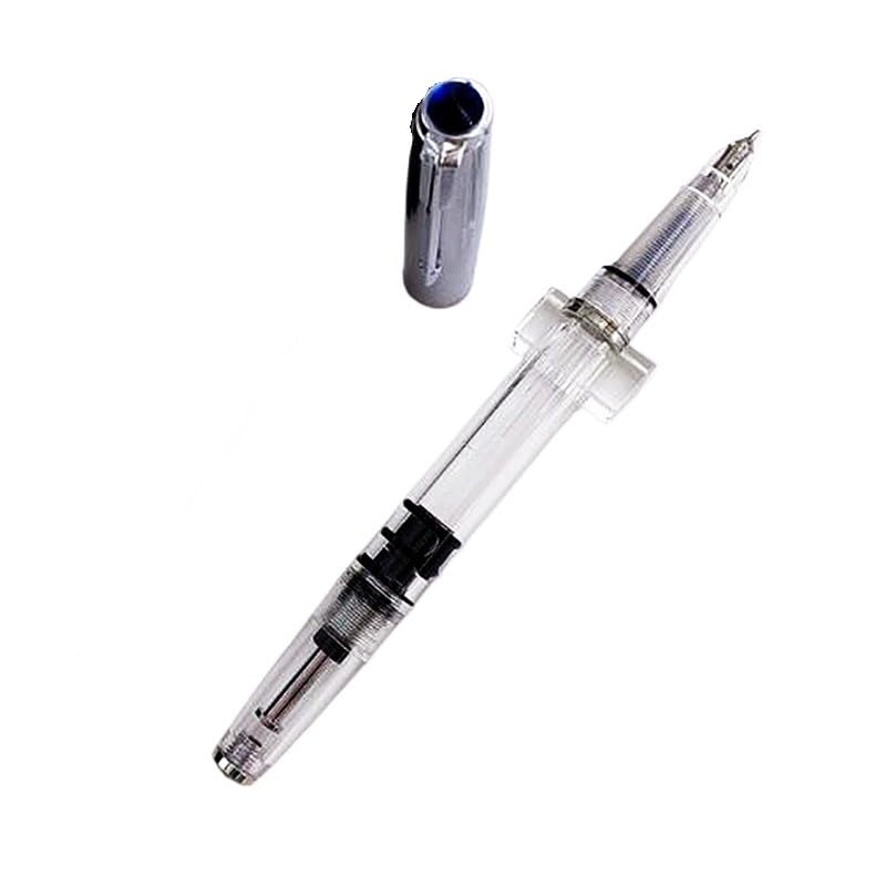 Stylo-plume avec encre visible et piston pressé pour une écriture fluide