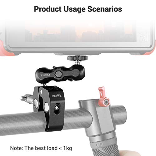 Image of SMALLRIG Multi-Functional Crab-Shaped Clamp with Ballhead Magic Arm (137x86x20 mm) 2164