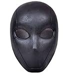 OSdream Glass Fiber + Resin Protective Mask for Airsoft Paintball Display/CS Protection (Black)