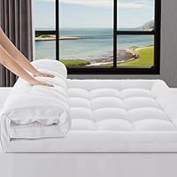 3 inch Mattress Topper King Size Pillow Top - Extra Thick Padded Mattress Pad & Protector, Breathable Fitted Deep Pocket 8-21, Ultra Soft & Supportive 1100GMS