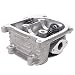 Glixal GY6 49cc 50cc to 100cc Chinese Scooter Engine 50mm Cylinder Head Assy for 139QMB 139QMA Moped ATV Quad Go Kart (69mm Valves, Non EGR Type)