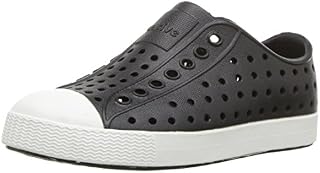 Native Kids unisex-kids Jefferson Water Shoe,jiffy black/shell white,3 Medium US Little Kid