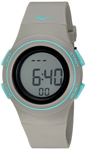 Everlast 'Heart Rate Monitor' Automatic Plastic and Rubber Fitness Watch, Color:Grey (Model: EVWHR006GY)