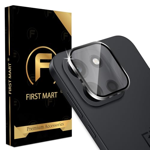Image of FIRST MART Black Camera Ring Guard Protector for OnePlus Nord 6 | Tempered Glass with Metal Alloy Rings, HD Clear, Scratch Resistant, Case-Friendly | Pack of 1