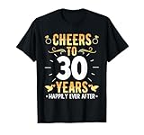 Photo Gallery cheers to 30 years married couples 30th wedding anniversary maglietta Photo Gallery cheers to 30 years married couples 30th wedding anniversary maglietta