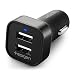 Car Charger, Spigen® [Dual Port] USB Car Charger 2.4A Output x 2 [F24QC] Compatible with iPhone 6s/6s plus/6/6 plus/Galaxy note 5/Galaxy S6 Edge Plus and more devices (SGP11749)