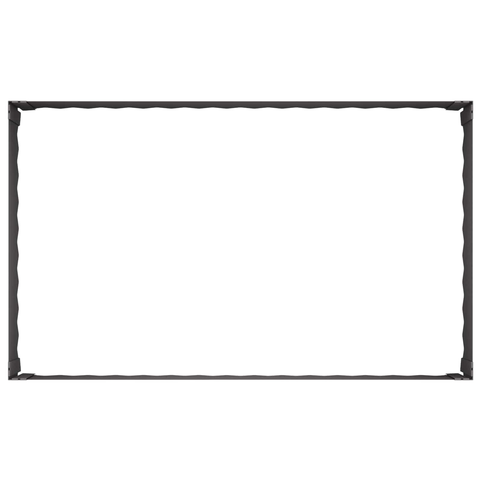 Bordure de pelouse en acier noir 100 x 60 x 35 cm