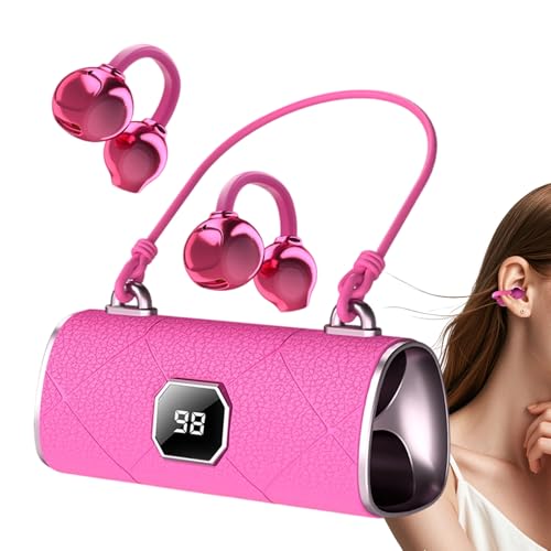 Auriculares de oreja abierta, auriculares inalámbricos con cancelación de ruido, accesorios de moda inalámbricos para niñas y mujeres, viajes, trabajo, correr, gimnasio, entrenamiento al aire libre