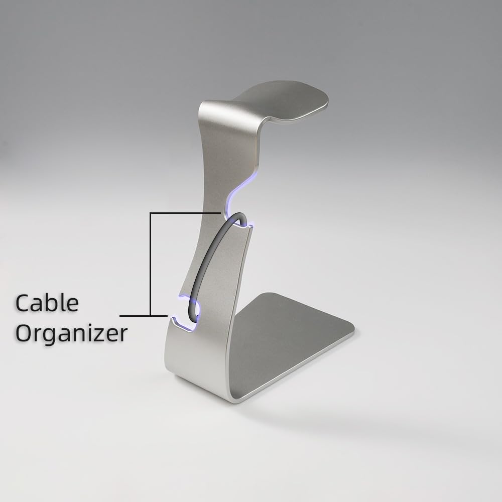 Premium Kopfhörerständer aus eloxiertem Aluminium, Gaming-Headset-Halter, einteiliges Design, Kopfhörerhalter auf dem Schreibtisch, kompatibel mit Sennheiser, Bose, Beats, Razer, AKG, Airpod Max