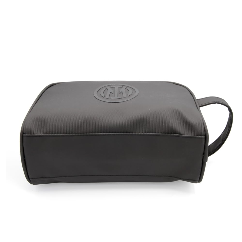 Inter Pochette da Viaggio, Nera, con Logo in Rilievo, Tessuto Impermeabile, Design Sportivo, Prodotto Ufficiale