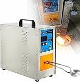 Induction Heating Equipment - 15KW High Frequency Heater Furnace, 40°C~2000°C Temperature Range, Low Energy Consumption, Fault Monitoring, Water Cooling for Melting Metal