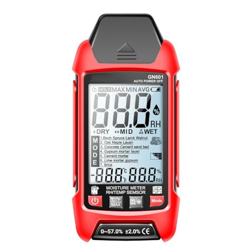LVYXON Misuratore di umidità per pareti e legno con misurazione dell'umidità e della temperatura