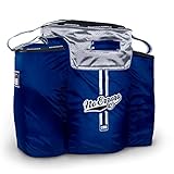No Errors- Coaches Ball Buddy, Baseball Coach’s Bag - Heavy Duty Baseball Equipment Bag for Coaches with Built-in Cooler - Bag for 6 Gallon Bucket of Balls, Coaching Equipment, doubles as a Seat(Navy)