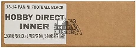 2013 Panini Black Football Hobby 5-Box Case