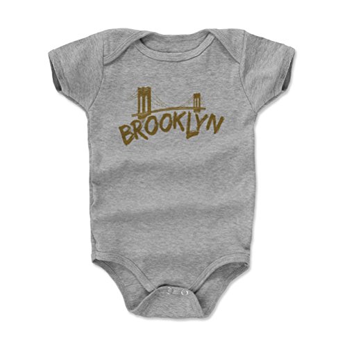 500 LEVEL Brooklyn Baby Clothes, Onesie, Creeper, Bodysuit (Onesie, 18-24 Months, Heather Gray) - Brooklyn Bridge