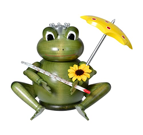 Räuchermann Grenouille Métallifères cadeau authentique en bois 20cm - 2