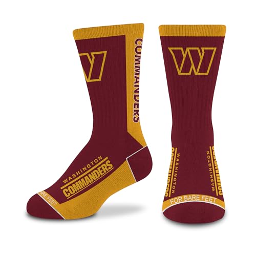 Image of For Bare Feet NFL Unisex Kids Nfl Mvp Crew Sock Youth