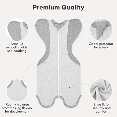 Image of Susurration 2-Pack Baby Swaddle Sleep Sacks - Swaddles for Newborns, Infant 0-3 Months, Baby Girls, Boys, Soft & Snug Newborn Sleep Sack, Nursery Swaddling Blankets(0-1M, 5-8lb)