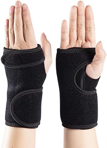 Wrist Support Brace Right /Left Hand with 2 Metal Splints for Joint Pain Arthritis Carpal Tunnel Pain Tendonitis for Men and Women (Left Hand, Silver Grey)