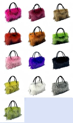 Faux Fur Tote Bag Women's Shoulder Handbag3