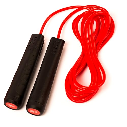 Corde à sauter Everlast réglable de 335 cm avec articulation en acier et 3 poids amovibles