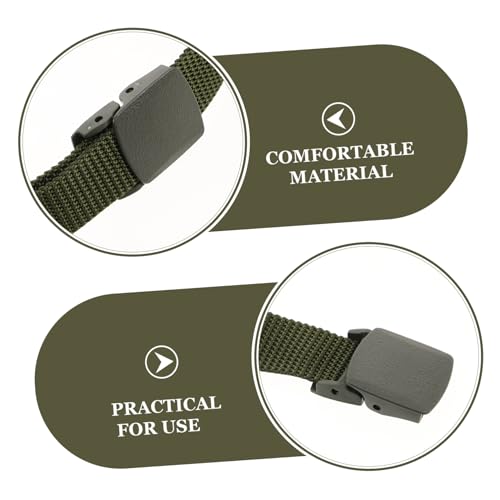 Beaupretty 4pcs Men Belt Heavy Duty Buckle Adjustable Nylon Outdoor Waist Belt for Work Rigging Adventure3