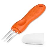 Wutfly Sausage Pricker Tool, 3-Prong Stainless Steel Air Release Poker for Casings, 5.5