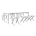 Produktbild Homfa Campingtisch Klapptisch Gartentisch Falttisch mit 6 Stühlen aus Aluminium faltbar höhenverstellbar weiß 180x60cm