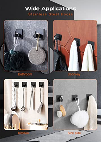 Anfly Rv Camper Self Adhesive Toilet Paper Holder With 2 Hanging Hooks For Campers, Bathroom, Kitchen And Bedroom,No Drill/Stick On Toilet Paper Holder Wall Mount, Black #TOP1