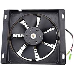 Ventilador Hamilton GOOFIT Ventilador Radiador 12V Moto DC Refrigerante Cuadrado reemplazo para 4 Tiempos 250cc Vertical Coche ATV Quad Motor Go Kart Ciclomotor y Scooter Negro